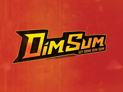 Primary DimSum logo mark branding chinese chinese food design dim sum film food truck karate kung fu logo martial arts movies oldschool sports logo taekwondo typography
