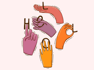 Hello 2d digital art hand hands illustration purple t shirt print