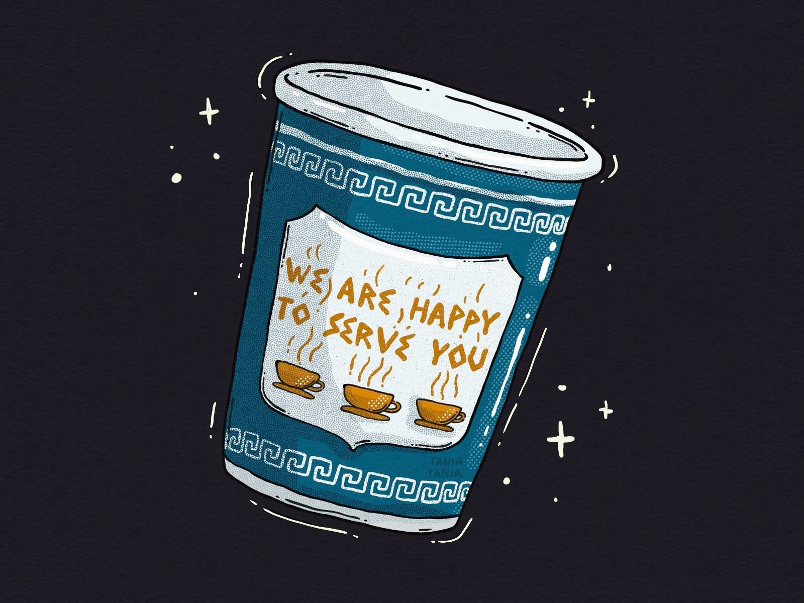 We Are Happy To Serve You by Tania Tania on Dribbble