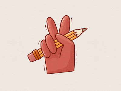 Peace & Sketch 2d creative design designer digital art draw drawing fingers hand hold illustration palm peace pencil sketch