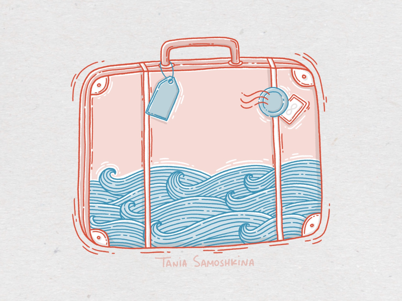 It’s vacation time. by Tania Tania on Dribbble