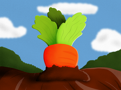 Carrot Top art carrot cartoon drawing procreate vegetable