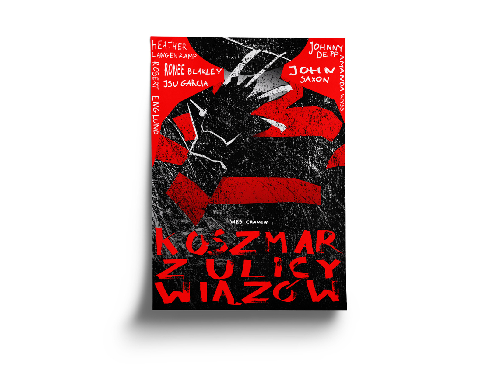 Koszmar Z Ulicy Wiązów V Dziecko Snów POSTER - WES CRAVEN - Koszmar z ulicy wiązów by Klaudia Polak on Dribbble