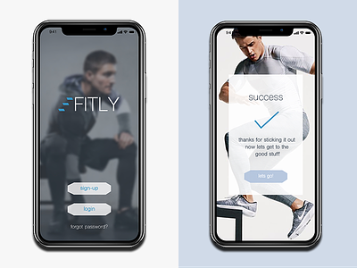 Fitly Fitness | Logo Design | Beg/End of Onboarding Process