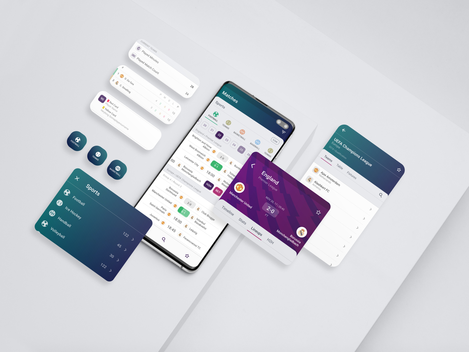 TopScore Sports Statistics App by Samvel Hovsepyan on Dribbble