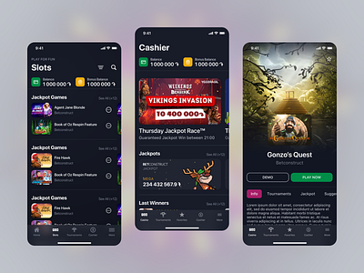 Casino iOS Application design ios ios app ui ui ux uidesign uiux ux