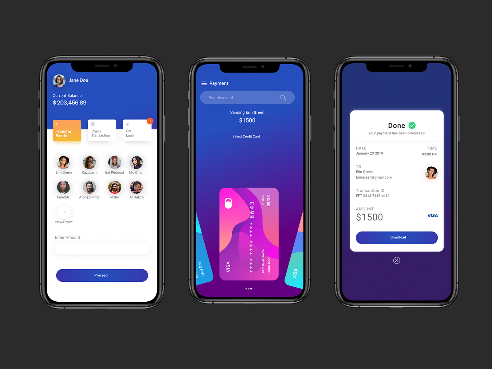 Banking & Quick Payments App by Shakti Soni on Dribbble
