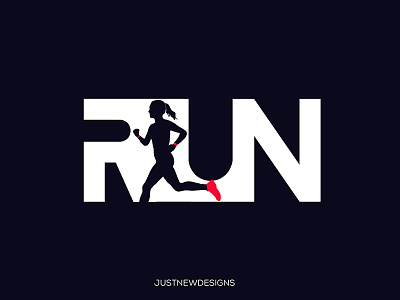 RUN Fitness Logo fitness logo run