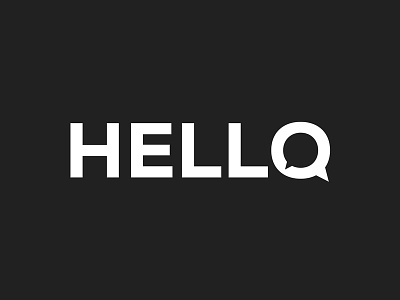 Hello Logo 2018 creative hello logo minimalist text