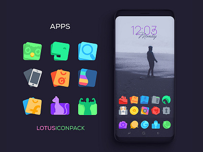 Lotus Icon Pack Apps Icons 2 android applock evernote flipkart homescreen iconpack icons justnewdesigns pack search setup theme