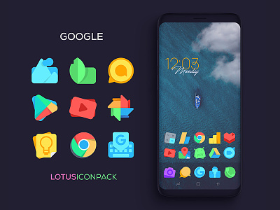 Lotus Icon Pack Google Icons allo chrome creative designs google iconpack icons justnewdesigns keep lotus playstore snapseed
