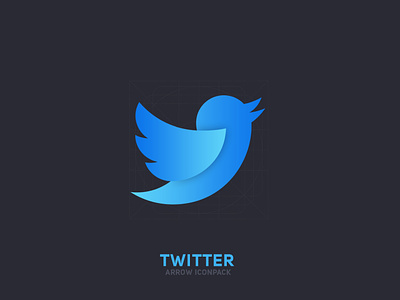 Twitter Redesigned : Arrow Iconpack arrow gradients icon icon app iconpack material minimal rdesign twitter