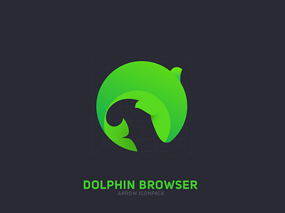 Dolphin Browser Redesigned : Arrow Iconpack app browser dolphin icon iconpack logo ui
