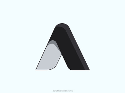 Alphabet A abcd character creative logo