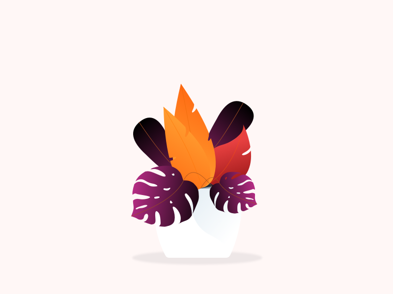 Plant Illustration vector minimal sketch design illustration