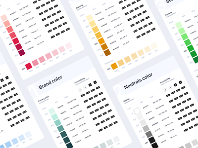 UI Kit | Color contrast analysis app branding color palette color scheme colors design design system minimal palettes ui ui kit