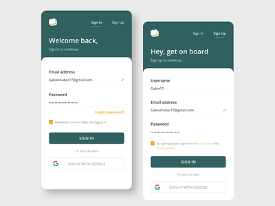 Log in and Sign page colors daily 100 challenge daily ui design design system minimal mobile product design sketch user experience userinterface