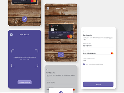 Add credit/debit card using OCR app daily 100 challenge daily ui daily ui 002 dailyui design figma figmadesign minimal product product design ui ux