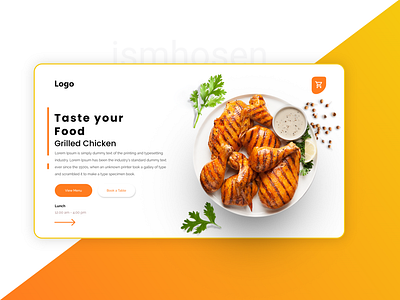 Food | Restaurant Webpage Design food app ismhosen restaurant app uiux