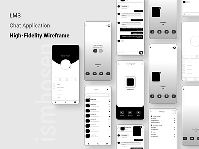 LMS Chat Application Wireframe