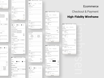 E-commerce Checkout & Payment Wireframe