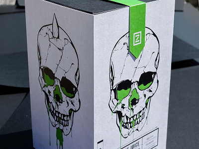 Zombie Juice absinthe alcohol design illustration juice packaging zombie
