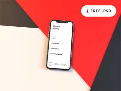 Free iPhone X Mockup