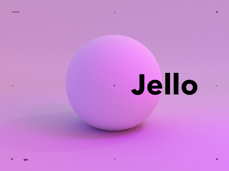 Jello 3d ae animation blender jello liquid motion physics pink purple sphere ui