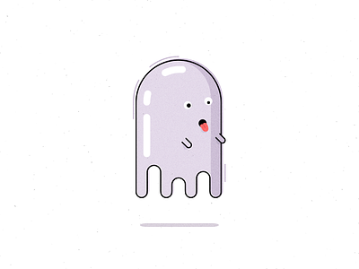Spooky Ghost Challenge challenge cute digital ghost illustration line offset spooky violet