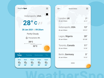 Weather App (WeatherShot) product design uidesign uiux