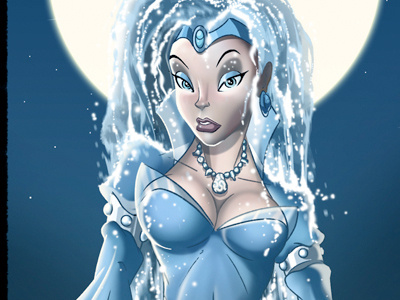 Water Goddess comic goddess illustration