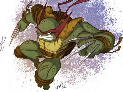 Rapherine cartoon character comics turtle xmen