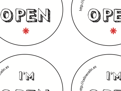 I'm Open pins for sxsw