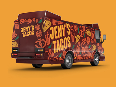 Jenys Tacos Food Truck By Lauren Butler On Dribbble