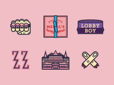Grand Budapest budapest hotel fingers grand budapest knuckles lobby boy mendls pink thick lines wes anderson