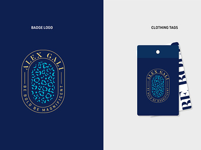 Alex Gali - Badge Logo brand identity design branding logo print design visual identity