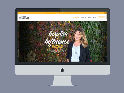Bonnie Summerfeldt website branding personal branding squarespace web design