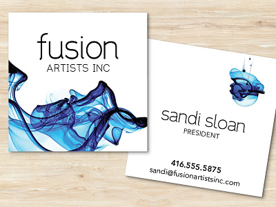 Logo Design for Fusion Artists branding business cards logos personal branding