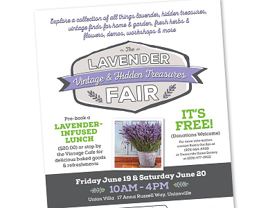 Lavender Fair Poster branding logos marketing poster