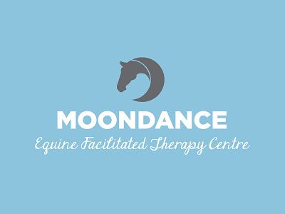 Moondance Logo branding equine logos small business therapists