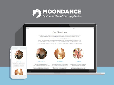 Branding + Website Design for Moondance branding equine logos squarespace web design