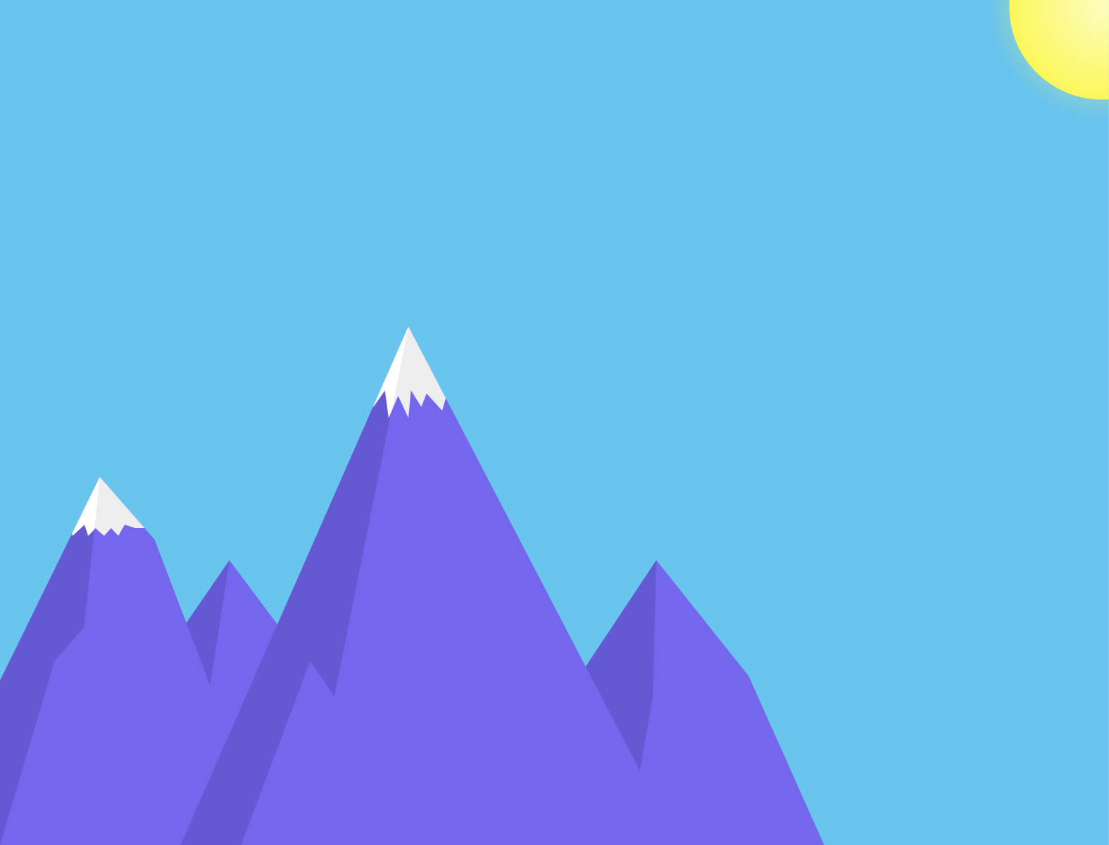 Material Design Mountains by Ludwig Hubert on Dribbble