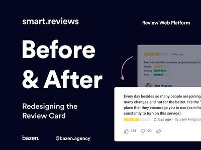 Smart.Reviews - Redesigning the Review Card