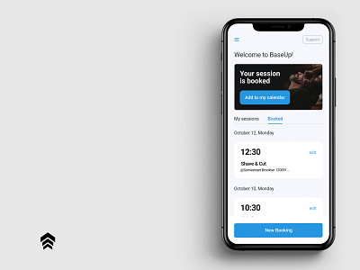 BaseUp Booking Widget appointment appointment booking booking booking app calendar card design cards cards ui clean mobile app mobile app design mobile design mobile ui ui uidesigner uiux uiuxdesign userinterface webapp design