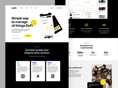 Vent – Landing Page by Tajana Tomic for bazen. on Dribbble