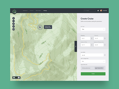 Canopy Dashboard - Create Cruise