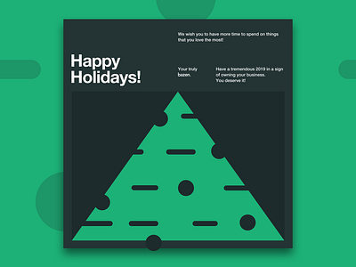 Happy Holidays branding cards christmas christmas card clean design green illustration minimal new year tree typography ui ux website