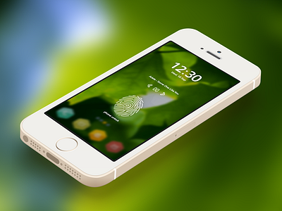 Lock Screen - dpnto Mobile Ui dpnto finger free lock lock screen mobile player psd ui unlock