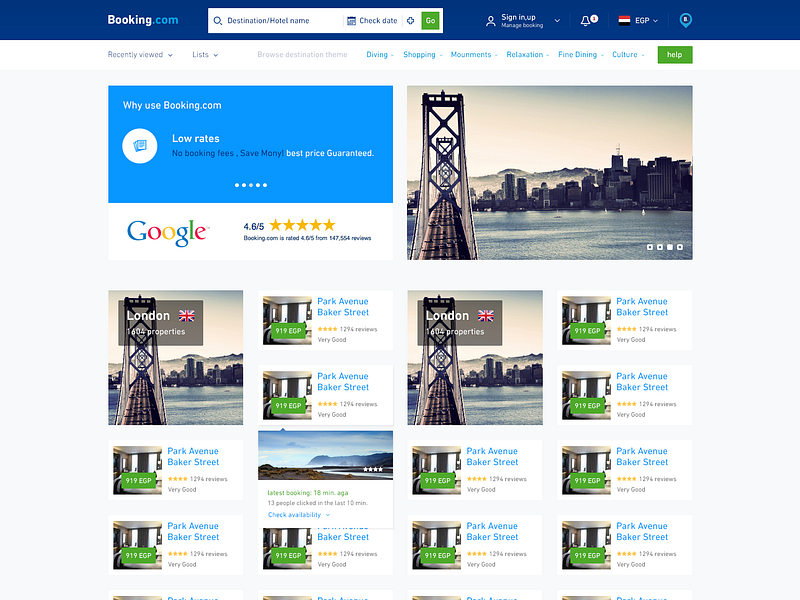 Booking Concept Place Is Hovered By Mohamed Yahia On Dribbble