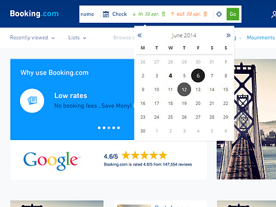 Booking Concept - Search In Use booking calender check in check out concept date search